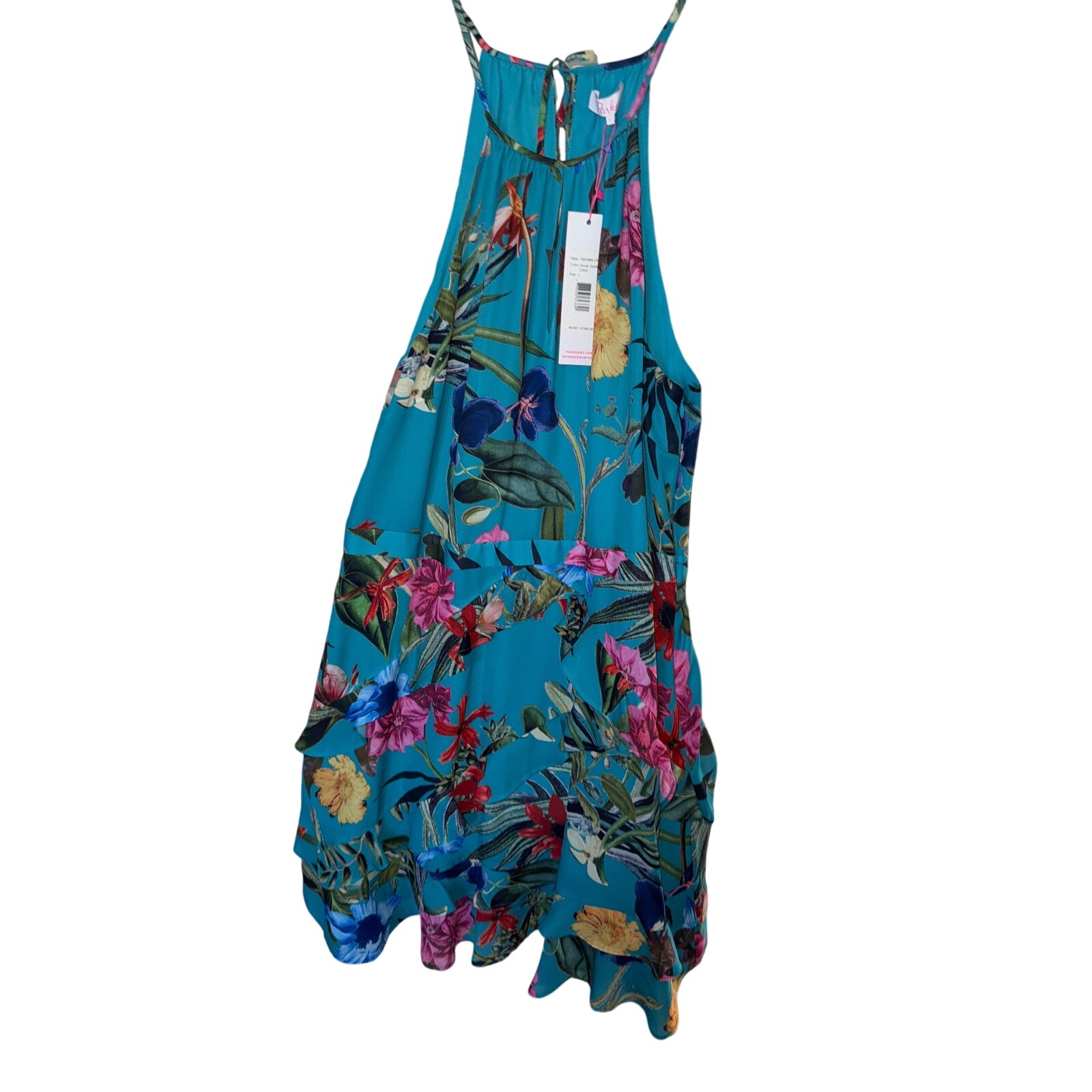 Womens Parker Azule Sardinia Ruffle Mini Dress Size Large New With Tags — image 5 of 8